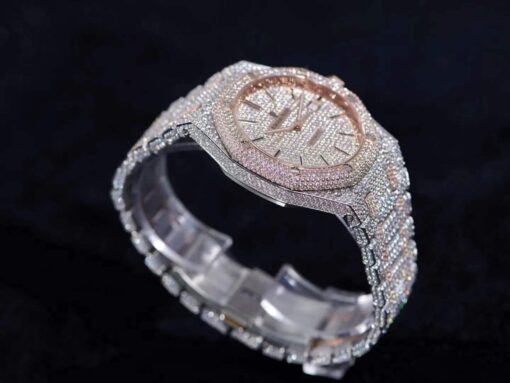 Audemars Piguet Royal Oak Selfwinding 15400SR.OO.1220SR.01 Iced Out Replica