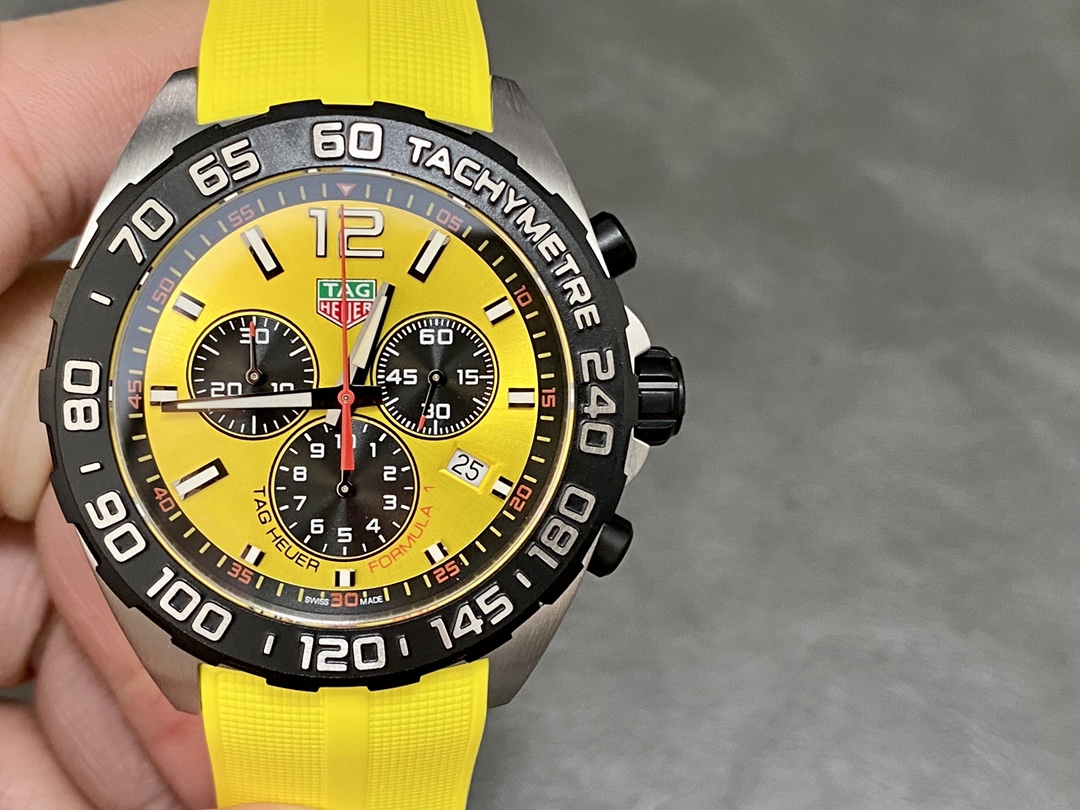 TAG Heuer Formula 1 Chronograph Yellow Dial CAZ101AM.FT8054 Quartz