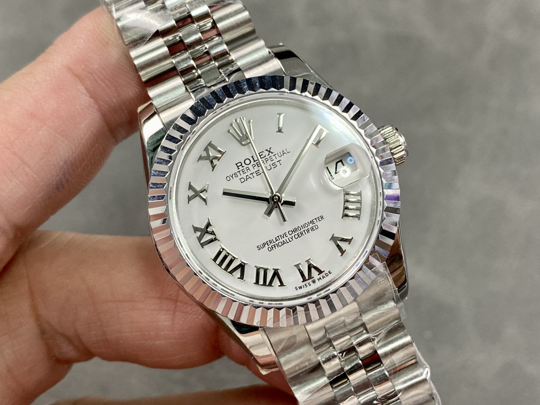 Rolex Datejust 279174 Stainless Steel Silver Roman Numeral Dial 28mm 31mm Lady Replica Watch