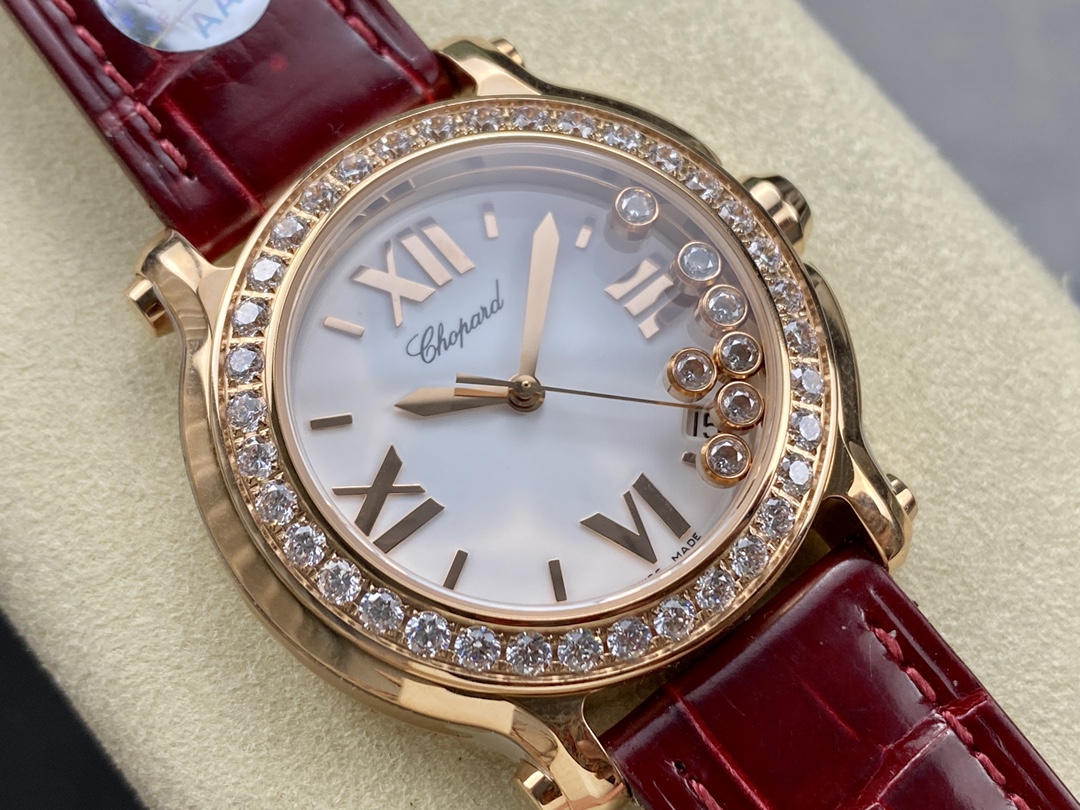 Chopard Happy Sport Rose Gold Women's Quartz Watch 278475-3037