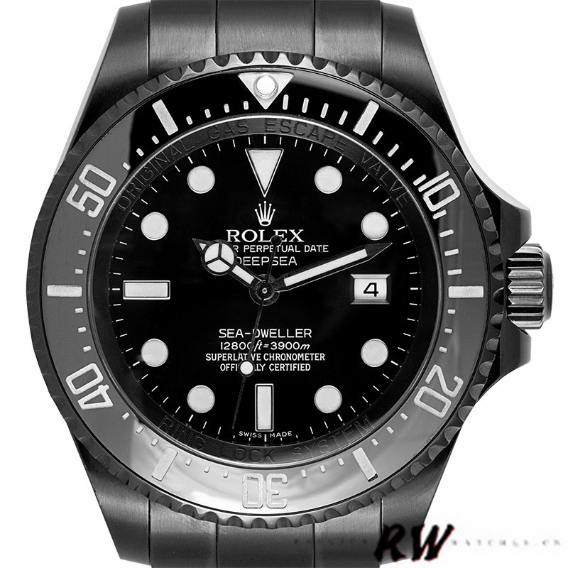 Rolex Sea-Dweller Deepsea 116660 PVD/DLC Coated Stainless Steel Black Dial 44MM Mens Replica Watch
