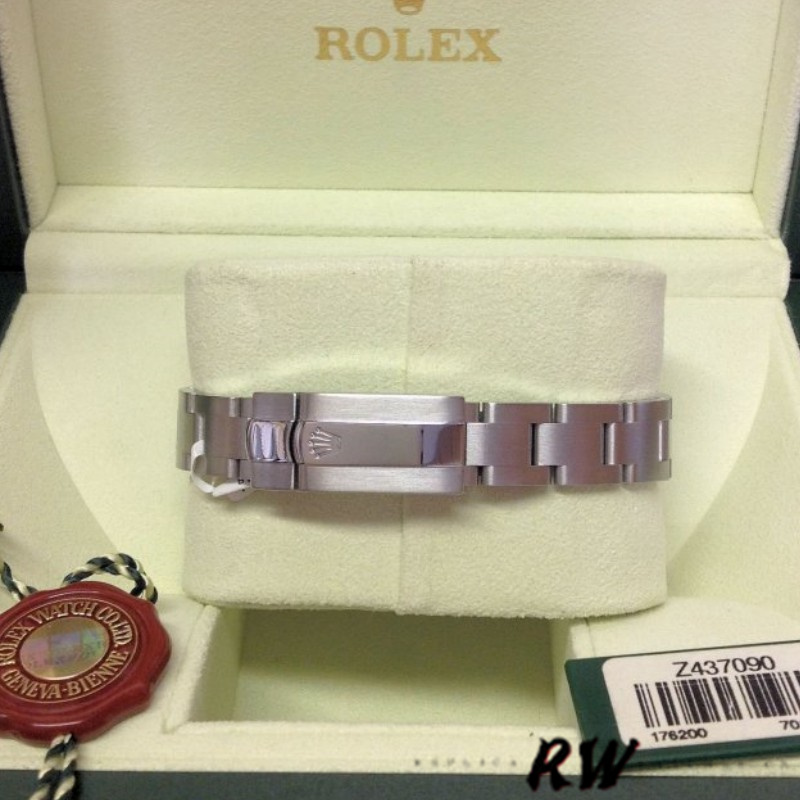 Rolex Oyster Perpetual 176200 Silver Roman Numeral Dial 26mm Lady Replica Watch