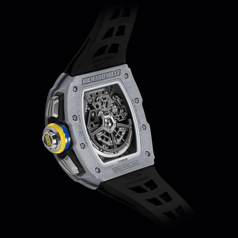 Superclone Richard Mille 65-01 Automatic Split-Seconds Chronograph Pastek Grey Quartz TPT®