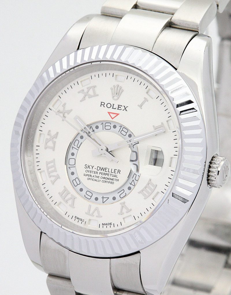 Replica Rolex Sky-Dweller 42mm White Dial 326938
