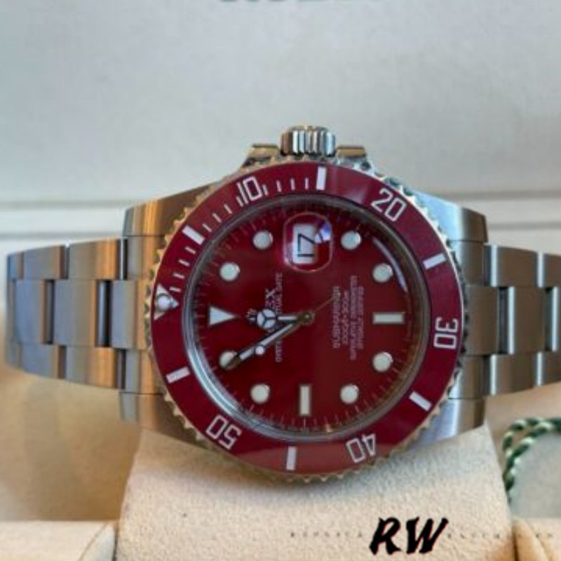 Rolex Submariner 116610 Stainless Steel 40MM Red Dial Mens Replica Watch
