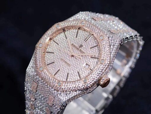 Audemars Piguet Royal Oak Selfwinding 15400SR.OO.1220SR.01 Iced Out Replica