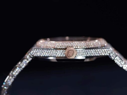 Audemars Piguet Royal Oak Selfwinding 15400SR.OO.1220SR.01 Iced Out Replica