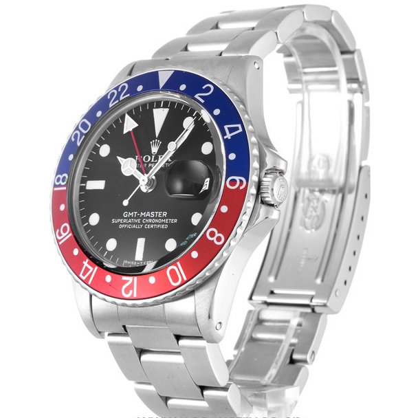 Replica Rolex GMT-Master 40mm Black Dial 16710 “Pepsi”