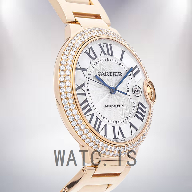 Cartier Ballon Bleu Men's WE9007Z3 42mm Automatic White Dial