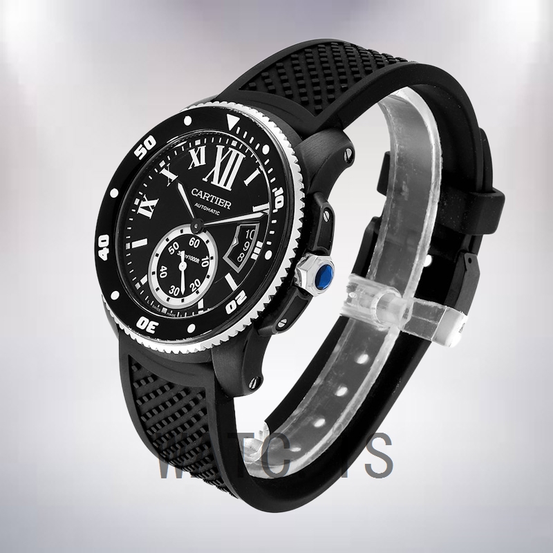 Cartier Calibre Men's 42mm WSCA0006 Black-tone Black Dial