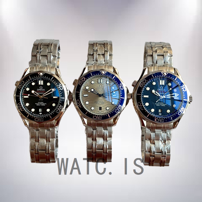 Omega Seamaster 44mm Men 210.30.42.20.03.001 Blue Dial Silver-tone