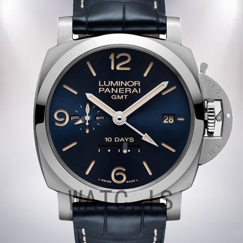 Panerai Luminor GMT 44mm Men's PAM00986 Leather Strap