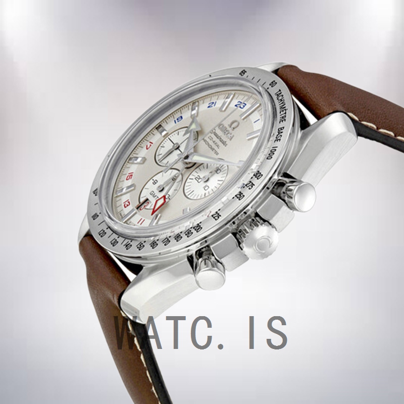 Omega Speedmaster 3881.30.37 Men 42mm Leather Strap White Dial