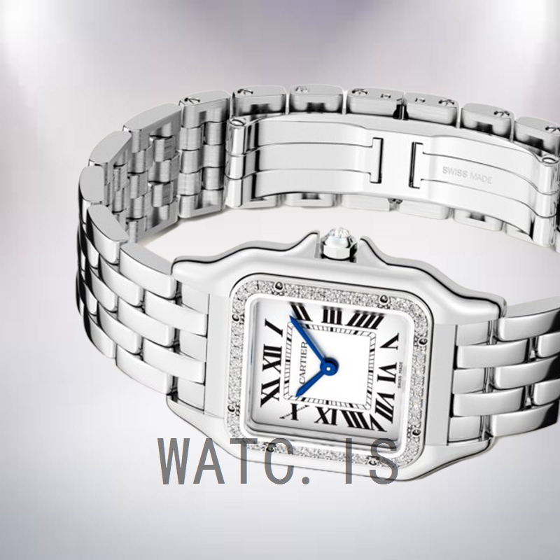 Cartier Panthere WJPN0007 Ladies 27mm Silver-tone White Dial