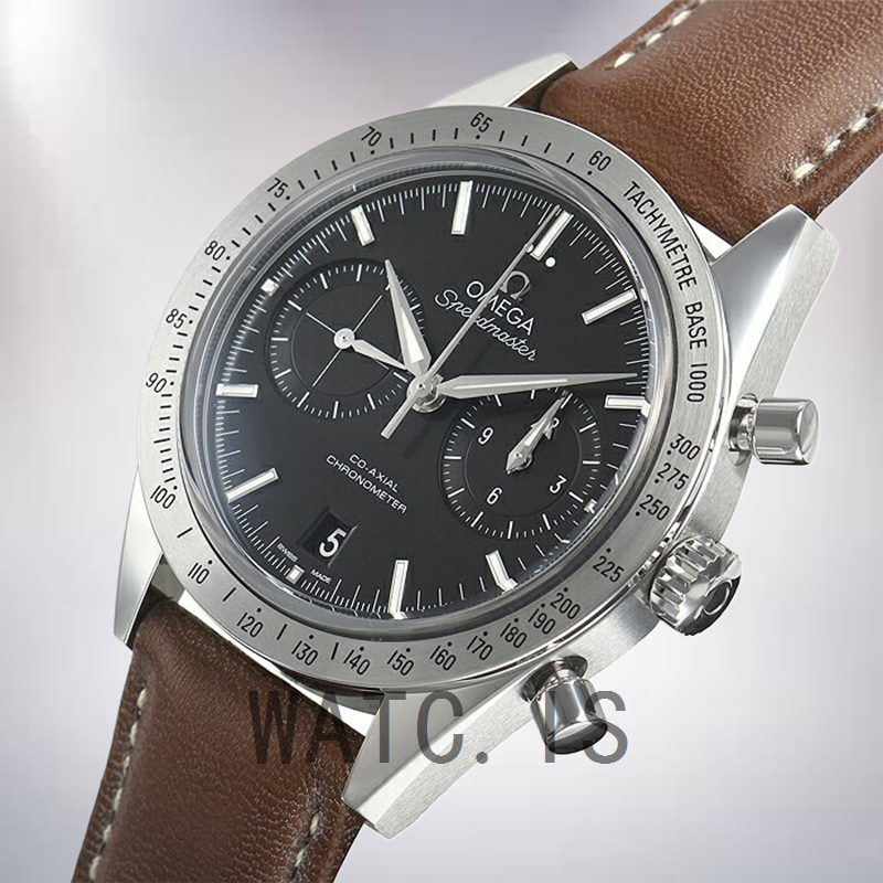Omega Speedmaster 41mm Men 331.12.42.51.01.001 Automatic Leather Strap