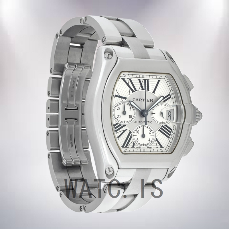 Cartier Roadster 41mm W62019X6 Men's Bracelet Silver-tone
