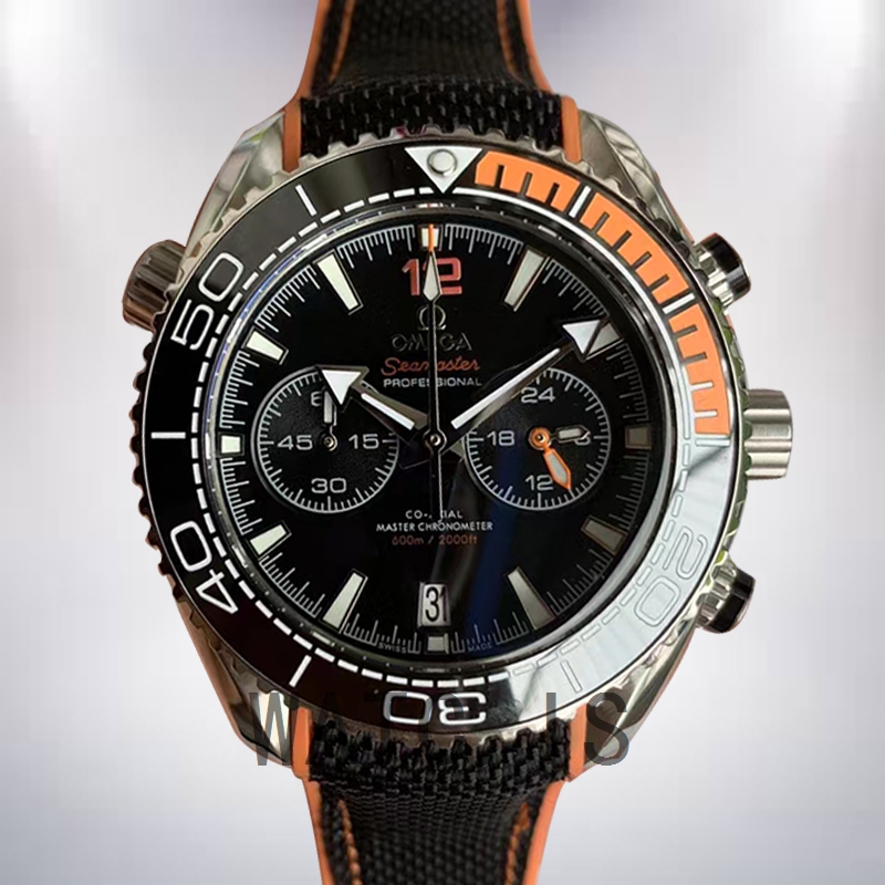 Omega Seamaster Men 215.32.46.51.01.001 44mm Black Dial Silver-tone