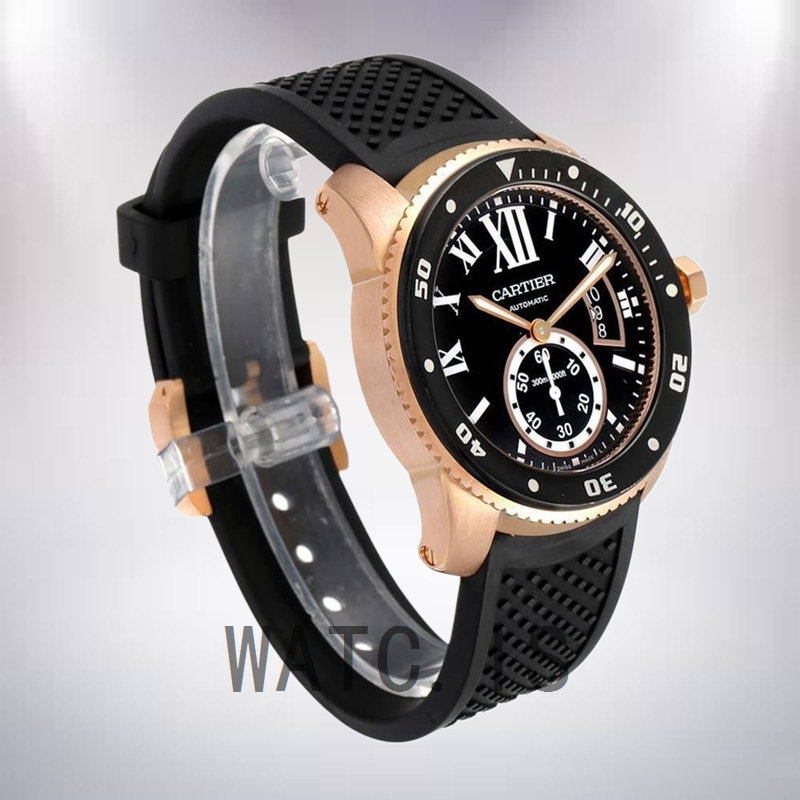 Cartier Calibre 42mm Men's W7100052 Rose Gold-tone