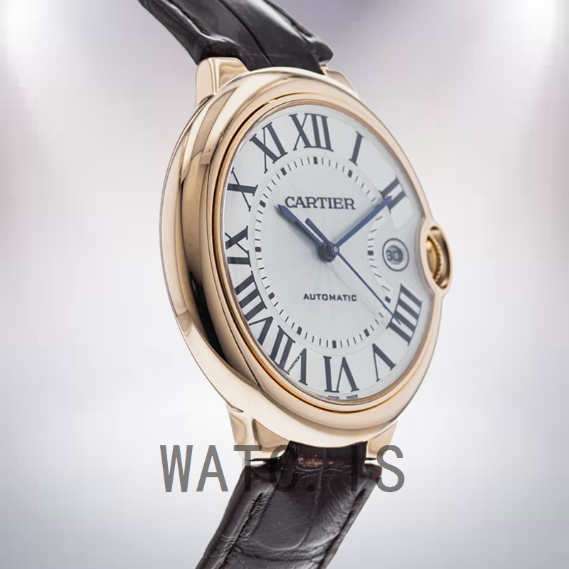 Cartier Ballon Bleu 42mm Men's WGBB0030 Leather Strap Automatic