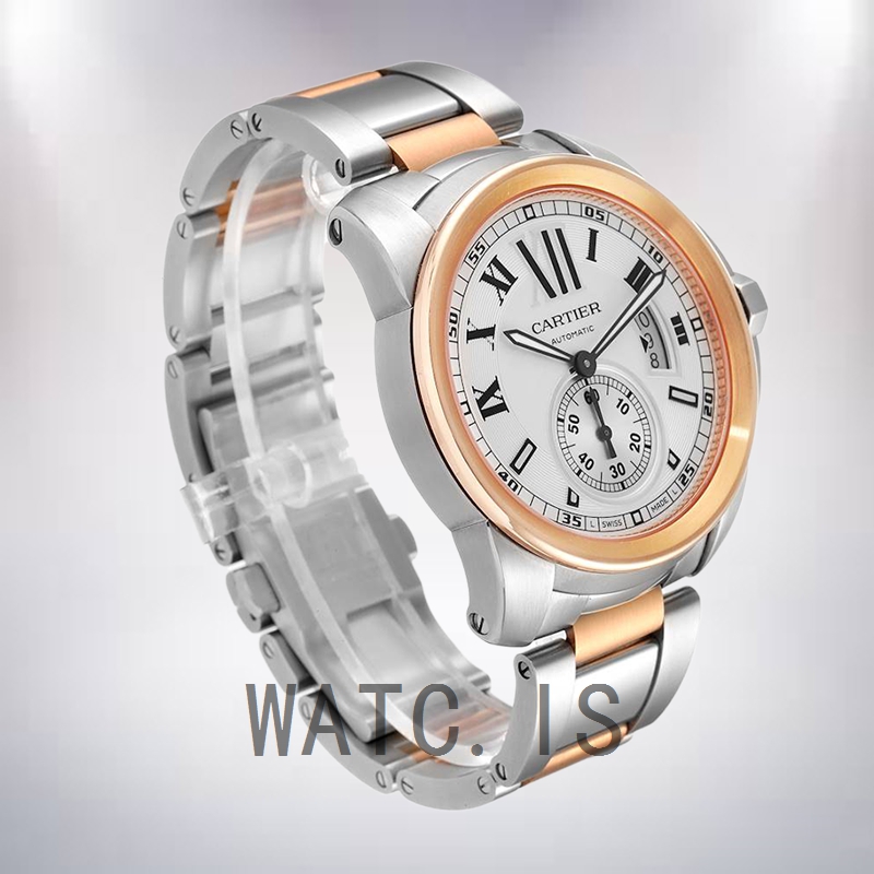 Cartier Calibre W7100036 Men's 42mm Silver-tone Automatic