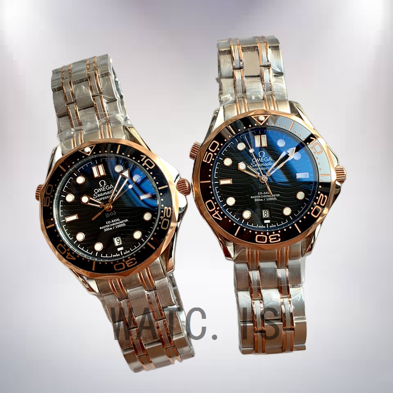 Omega Seamaster 42mm 210.20.42.20.01.001 Men Bracelet Black Dial