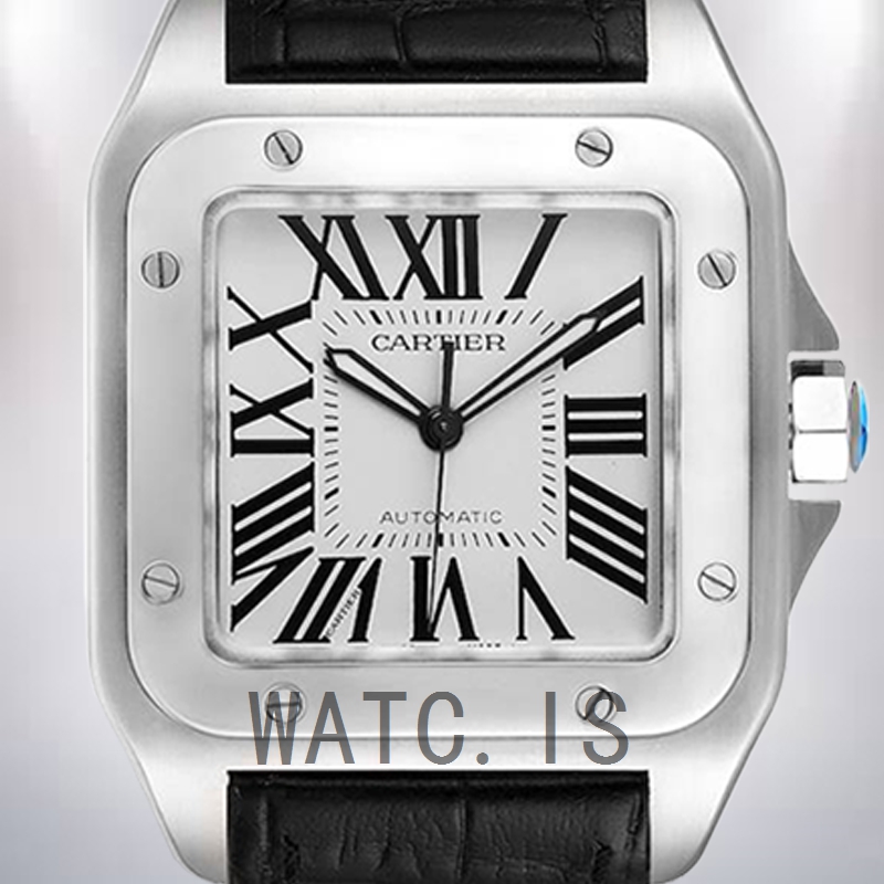 Cartier Santos W20073X8 38mm Men's White Dial Strap