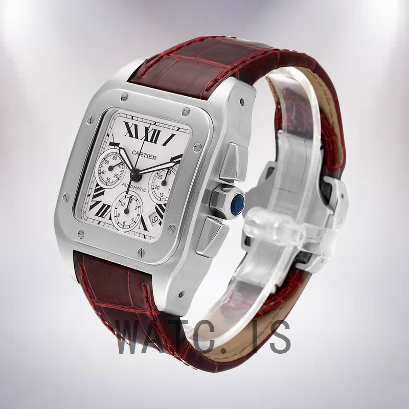 Cartier Santos 42mm Men's W20090X8 Silver-tone