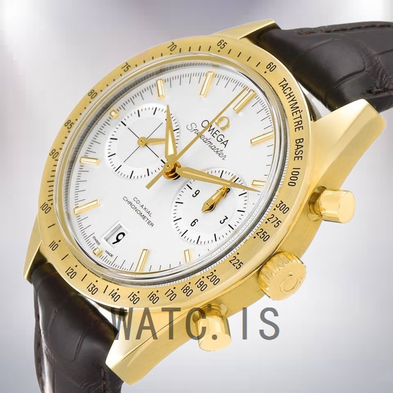 Omega Speedmaster 41mm 331.53.42.51.02.001 Men White Dial Leather Strap