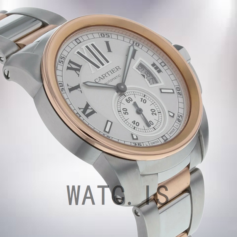 Cartier Calibre W7100036 Men's 42mm Silver-tone Automatic