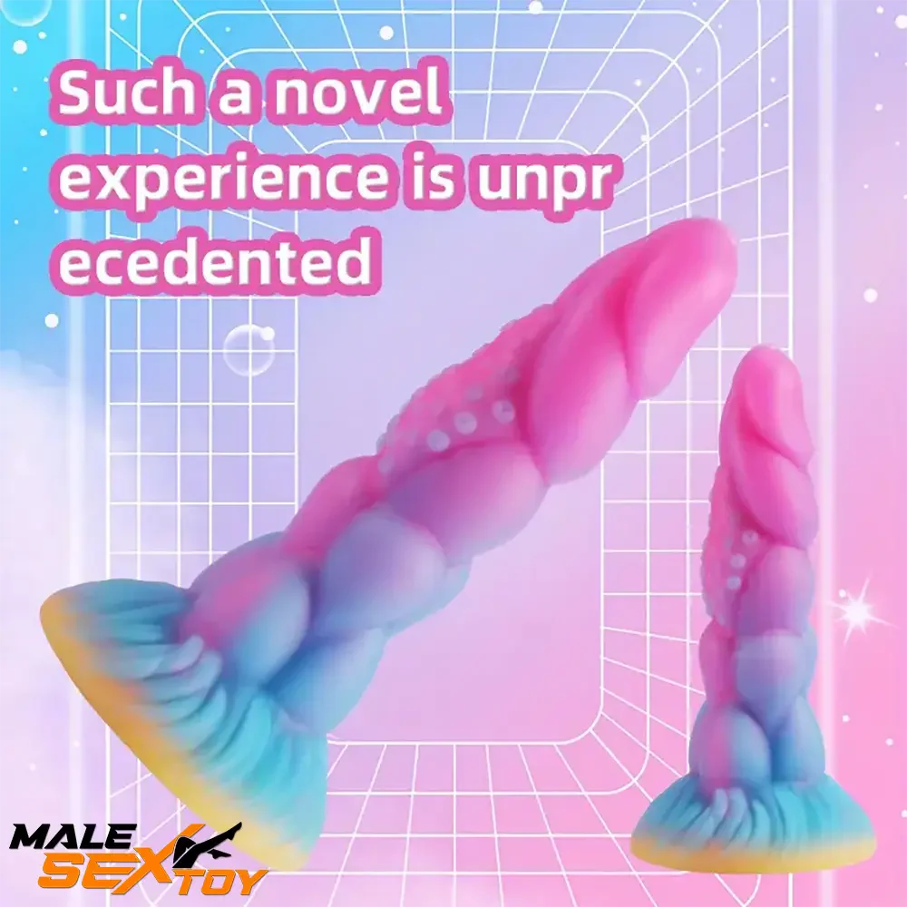 7.8in Monster Luminous Silicone Women Dildo For Masturbation G Spot | male sex toys