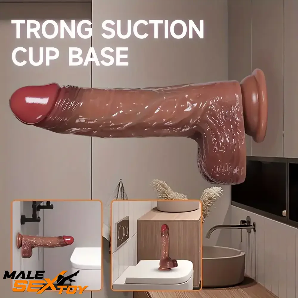 8.66in Silicone 4in1 Heating Thrusting Vibrating Rotation Electric Dildo | male sex toys