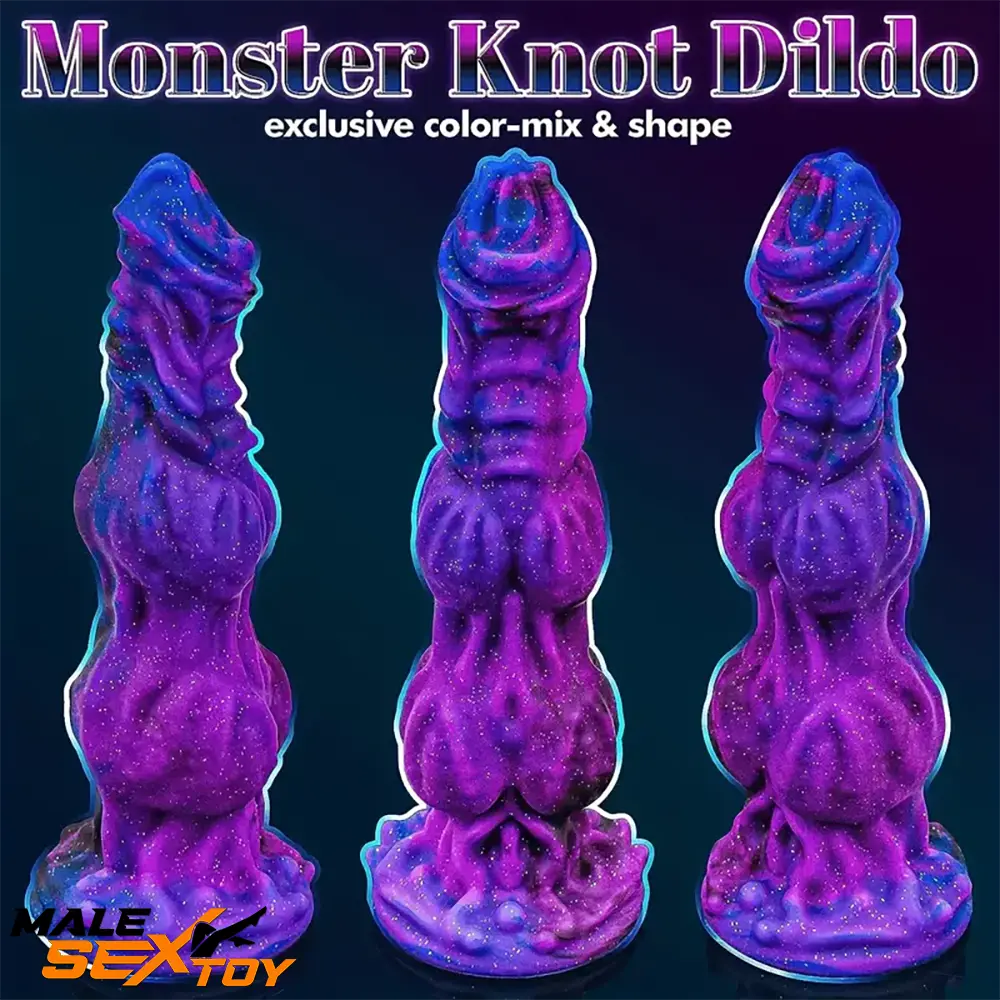 9.65in Fantasy Soft Silicone Monster Knot Dildo For Couples Love Sex | male sex toys