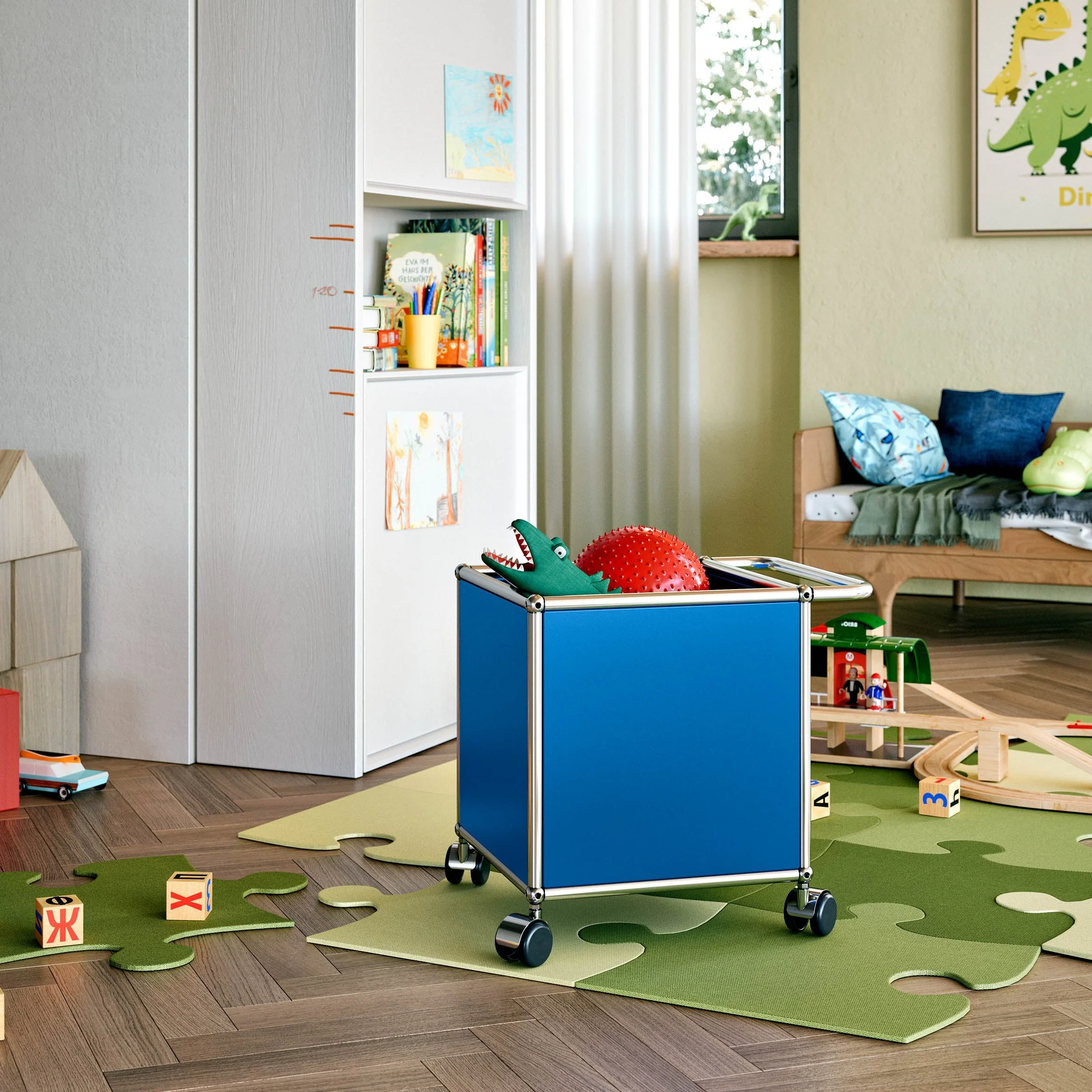 Aufbewahrungsbox auf Rollen