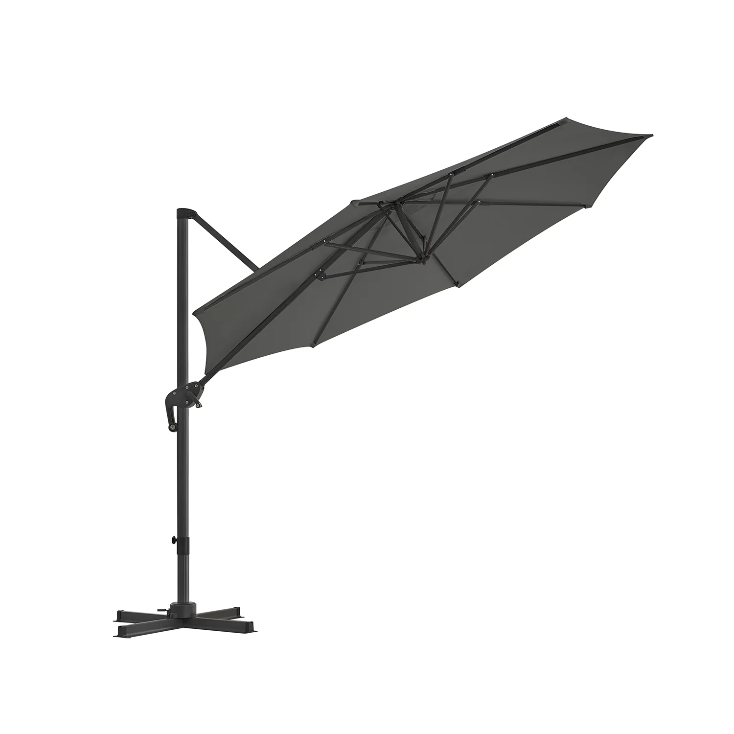 Ampelschirm um 360° drehbar