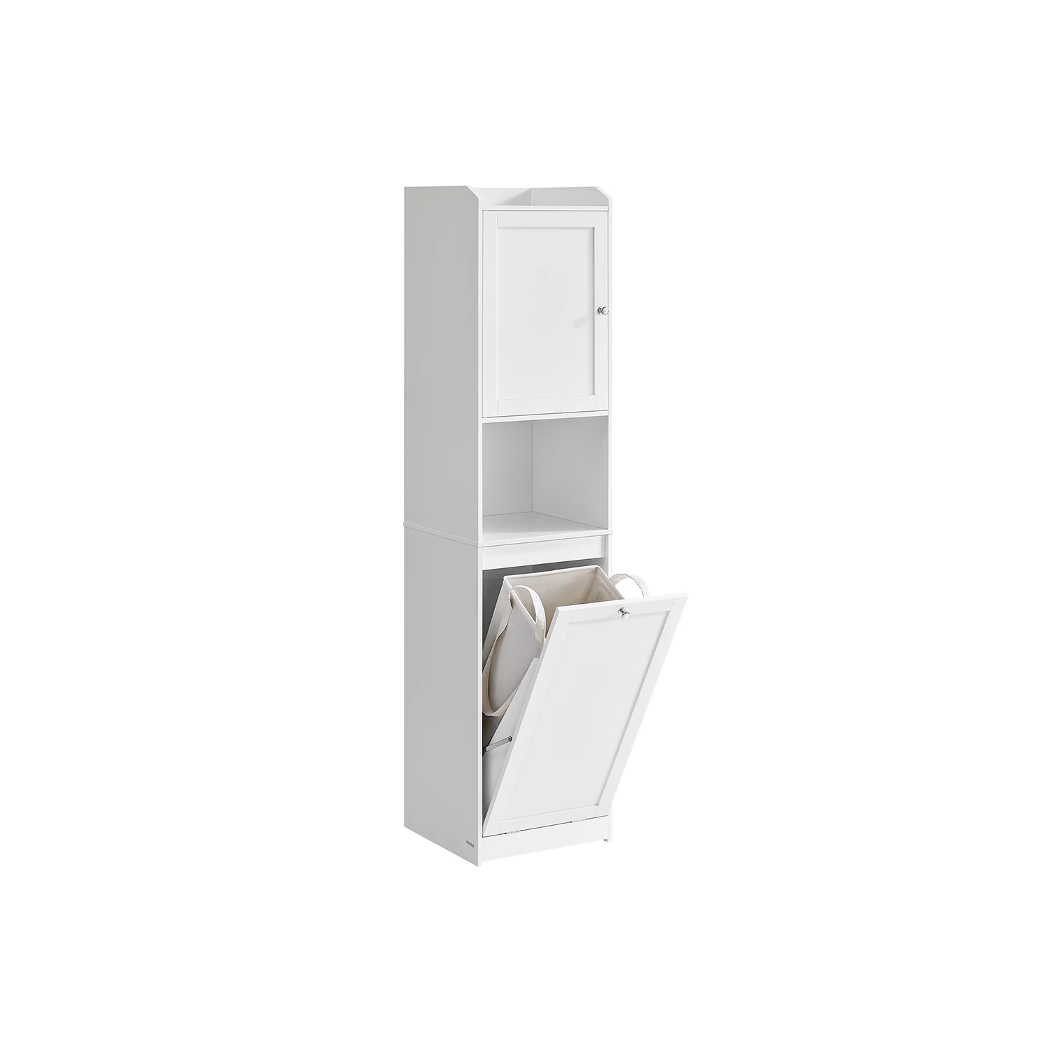 Badezimmerschrank mit Wäschekorb