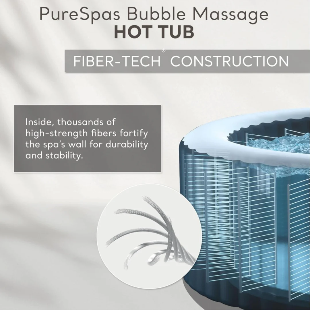 2025 Intex PureSpa Bubble Massage 120-Düsen Aufblasbarer Whirlpool Spa-Set