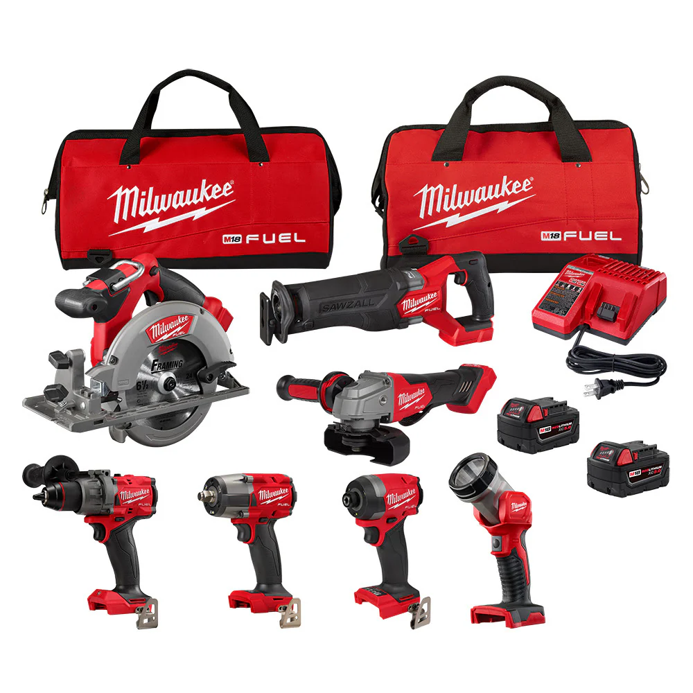 2025 Milwaukee 3697-27 M18 Fuel 7-Tool Komplettset