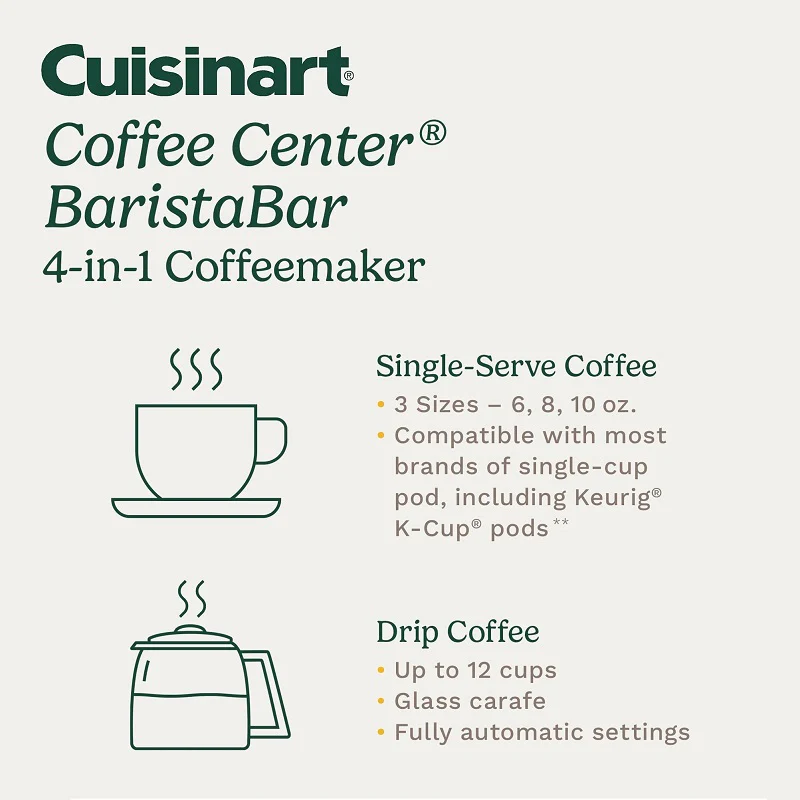 2025 Cuisinart Barista Bar 4-in-1-Kaffeemaschine