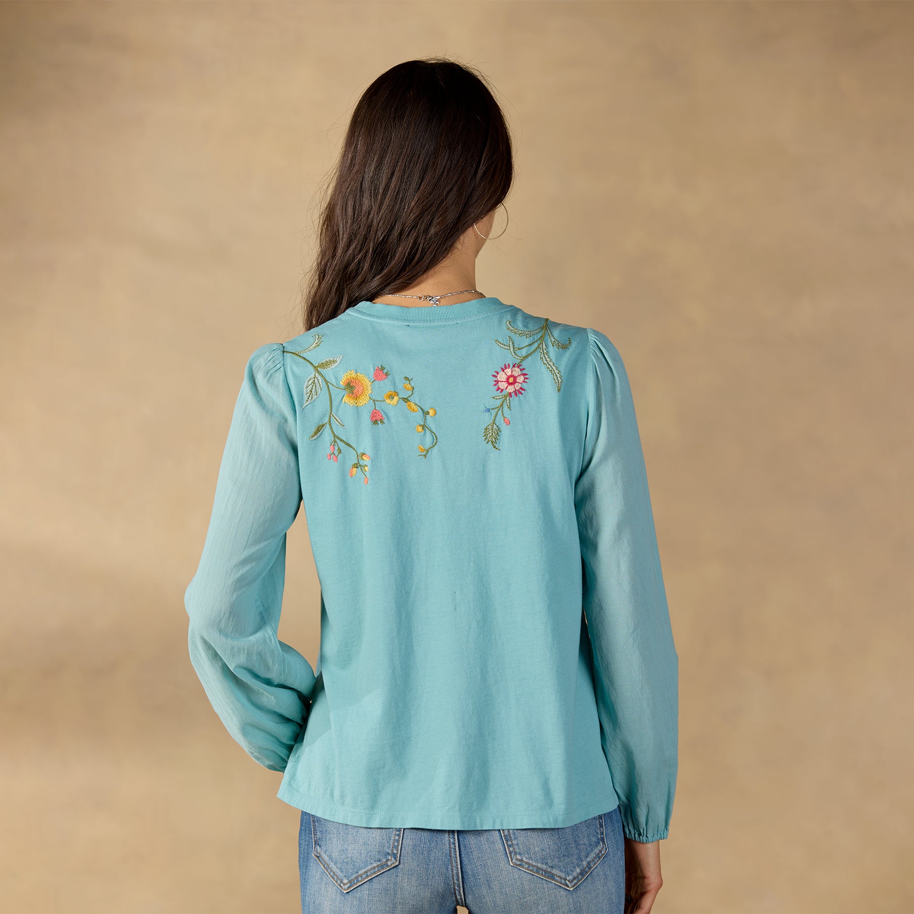 Sophia Mixed-Media Top | Sundance Outlet