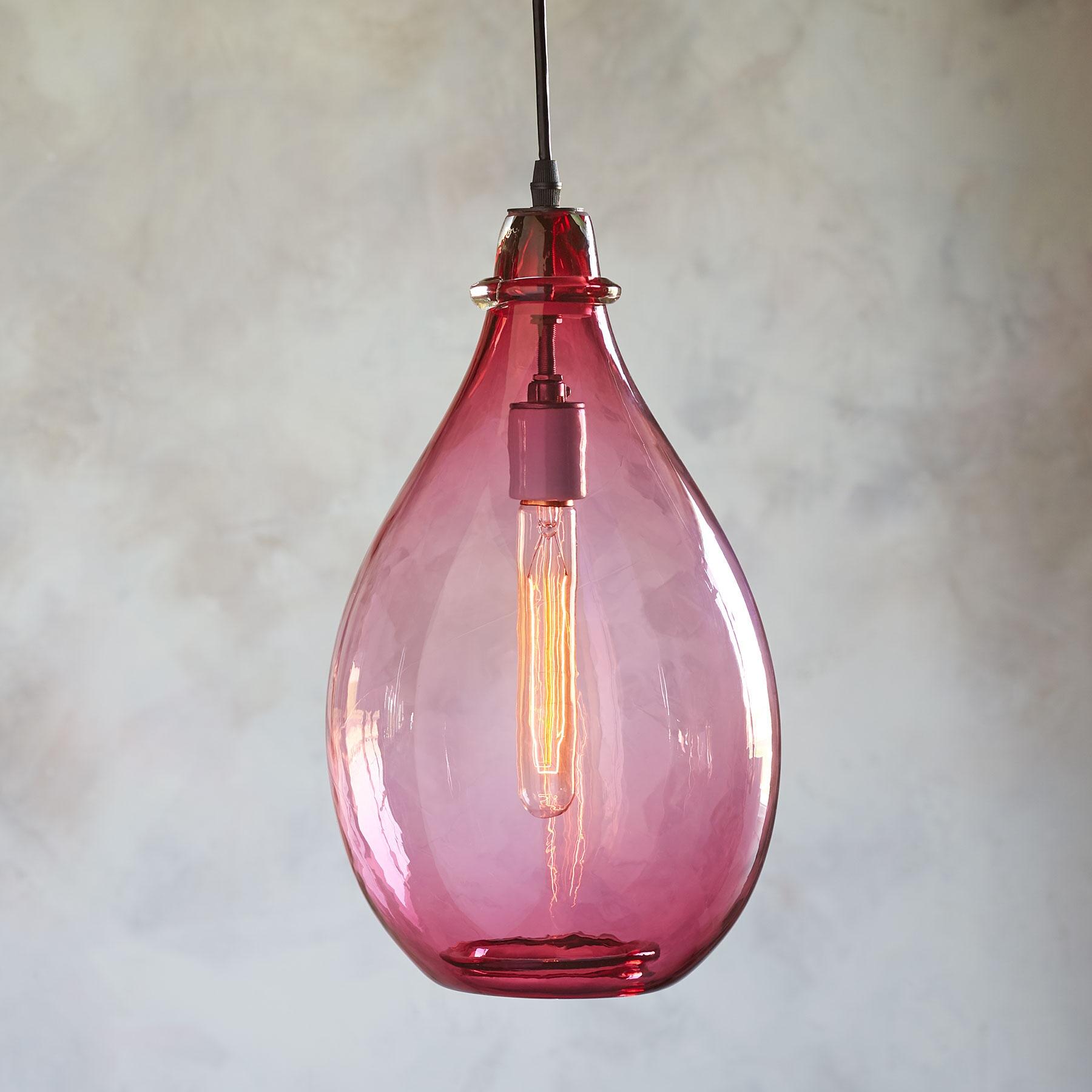 Salon Glass Oval Pendant Light