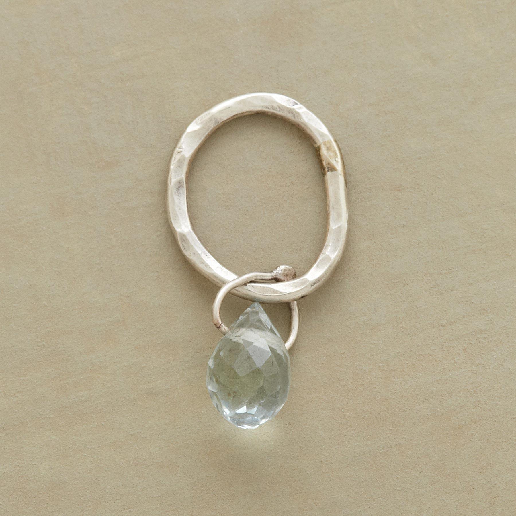 Faceted Birthstone Charms, Sterling Silver