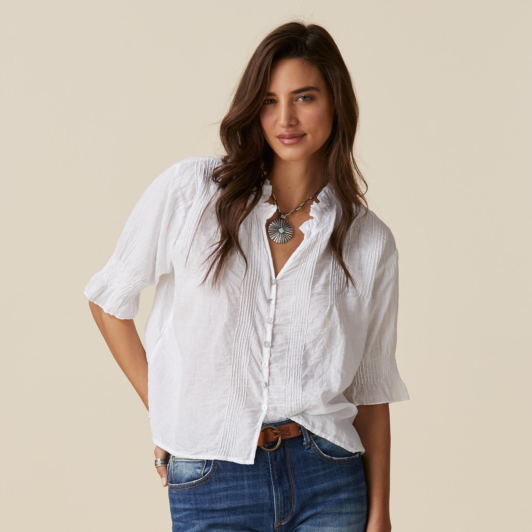 Sofia Pintuck Shirt | Sundance Outlet