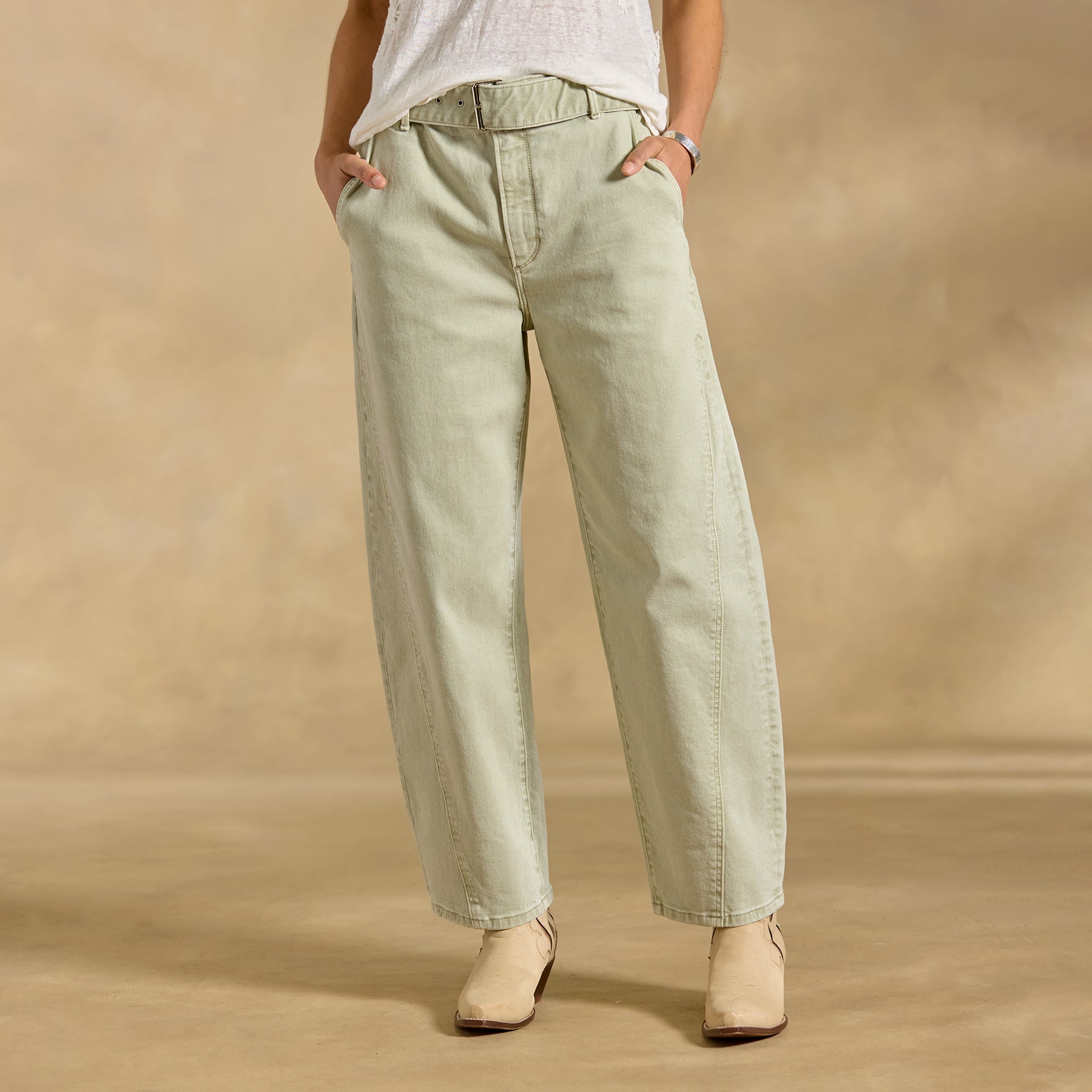 Spencer Barrel-Leg Pants | Sundance Outlet