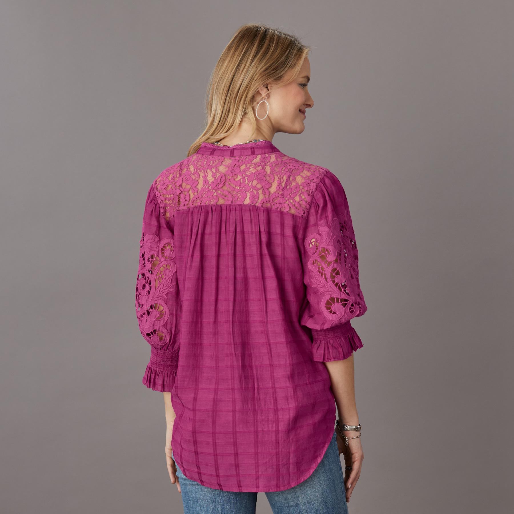 Garbo Lace Top, Petite