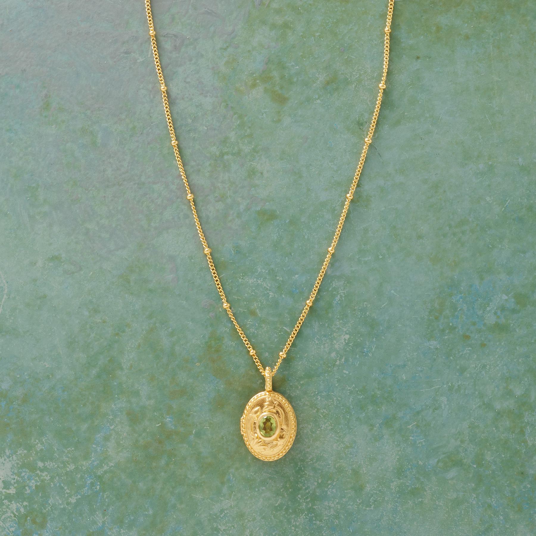 Gold Vermeil Birthstone Locket