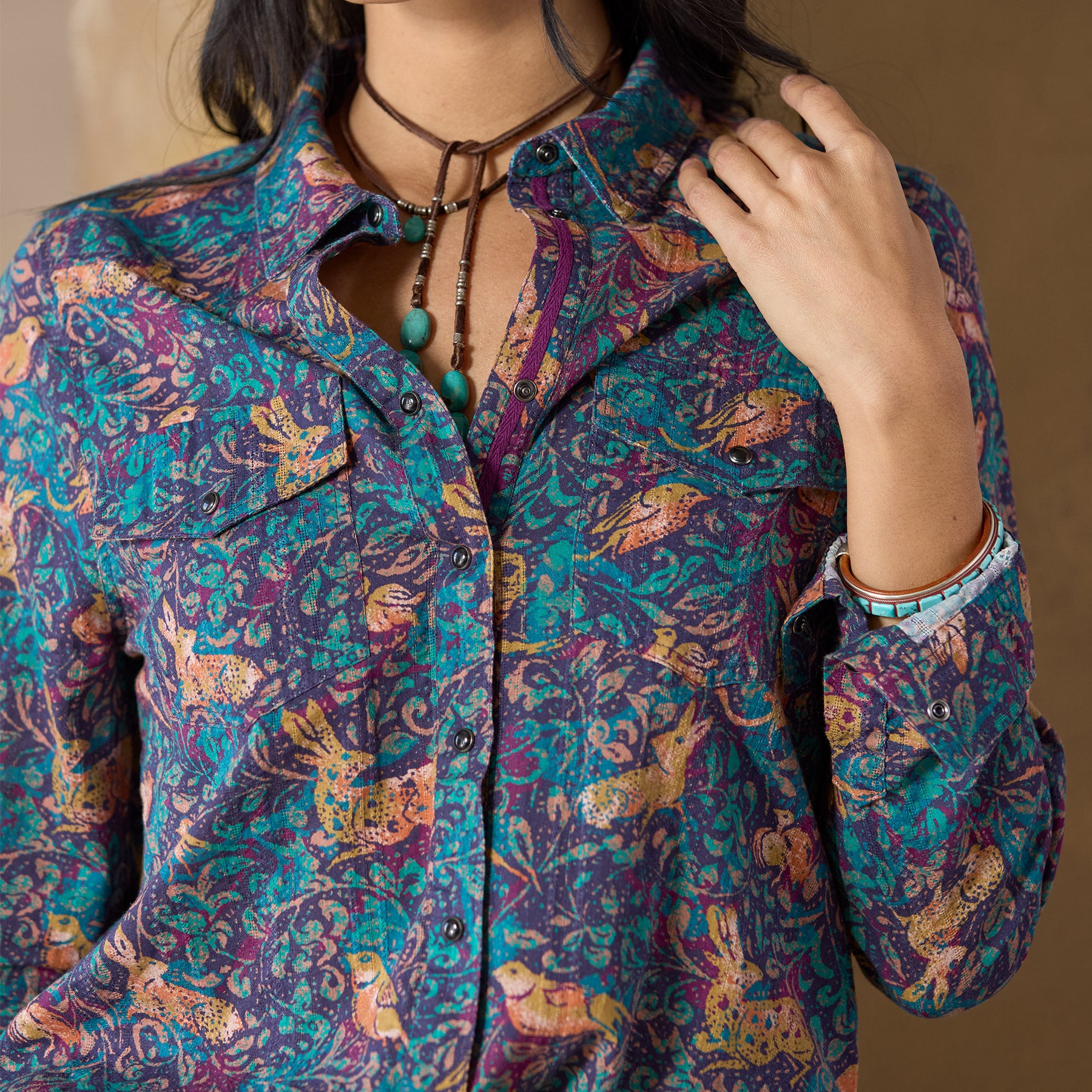 Woodsong Joy Shirt, Petite | Sundance Outlet