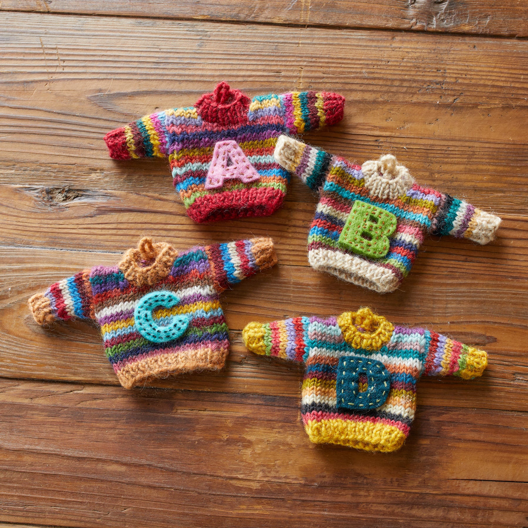 Striped Initial Sweater Ornament | Sundance Outlet