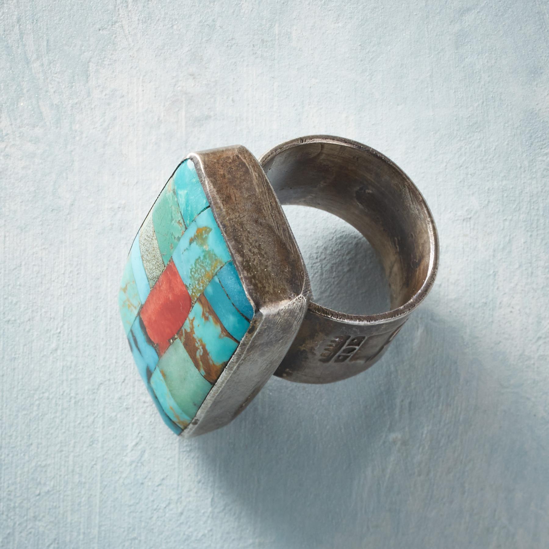 Mixed Mosaic Ring - Sundance Catalog