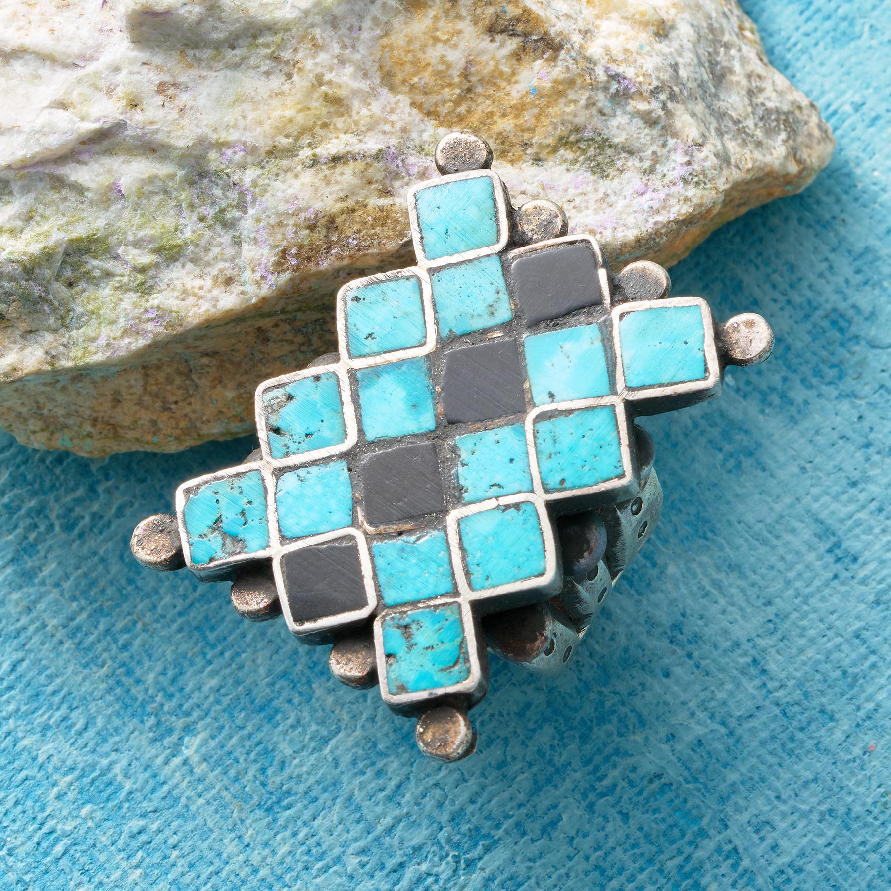 Checkerboard Inlaid Ring - Sundance Catalog