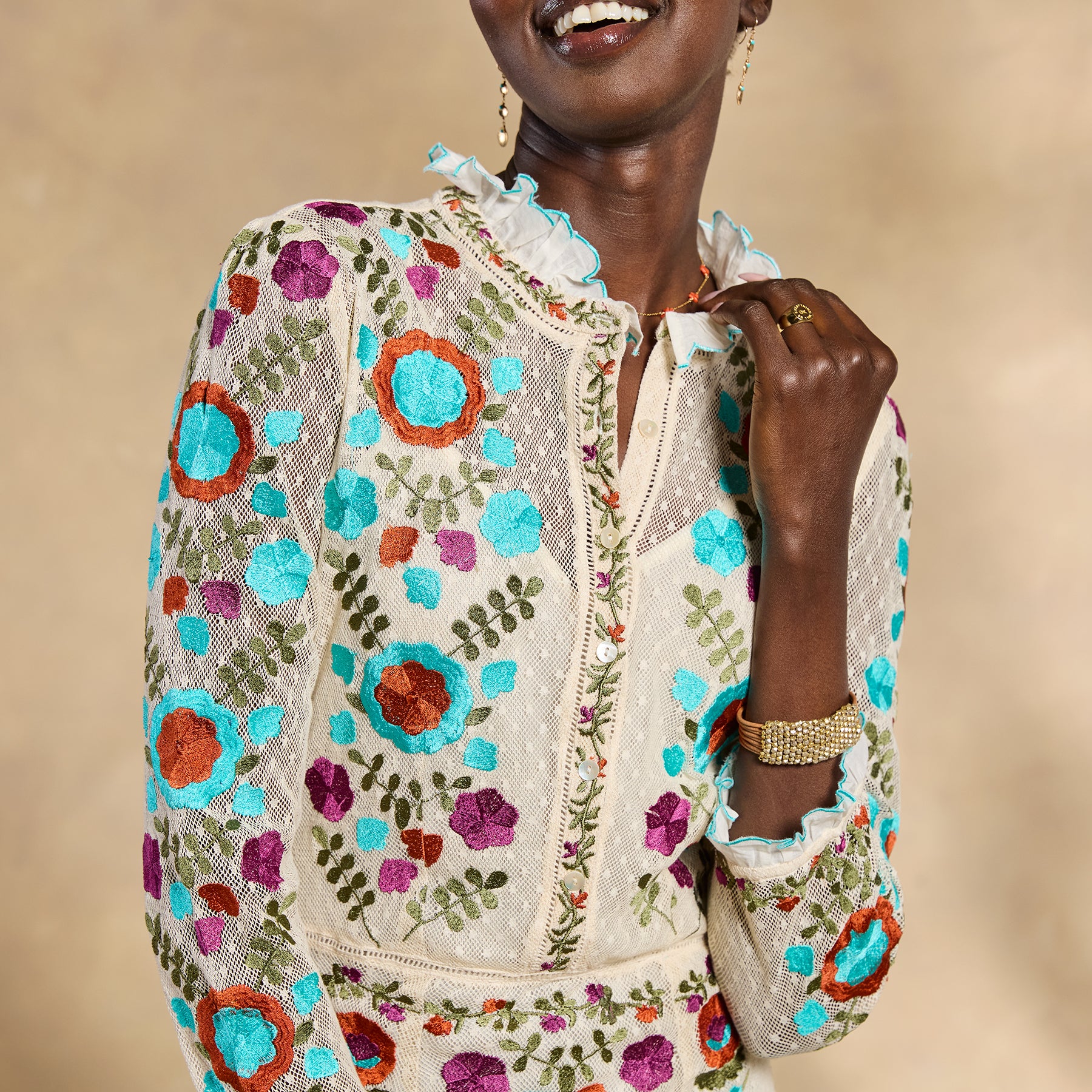 Ary Embroidered Maxi Dress